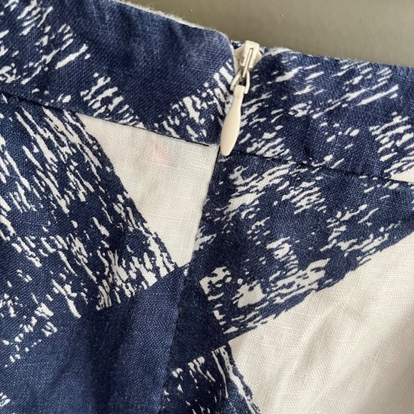 Boden Linen Gingham Check Skirt - Picture 3 of 5